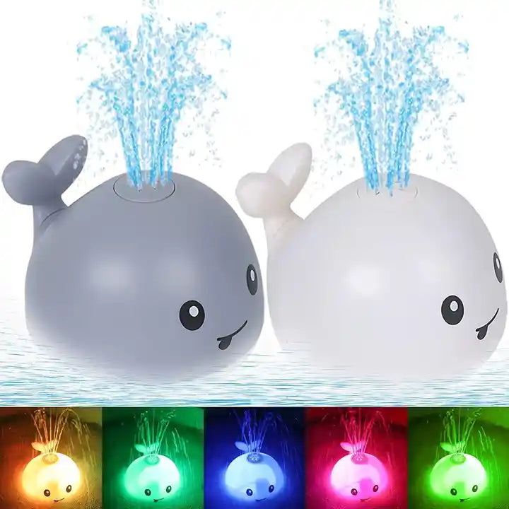 Bathtub Shower Toys for Kids,Whale Automatic Induction Spray Water Bath Toy with Light Baby Bath Toys