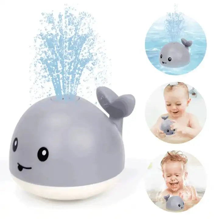 Bathtub Shower Toys for Kids,Whale Automatic Induction Spray Water Bath Toy with Light Baby Bath Toys