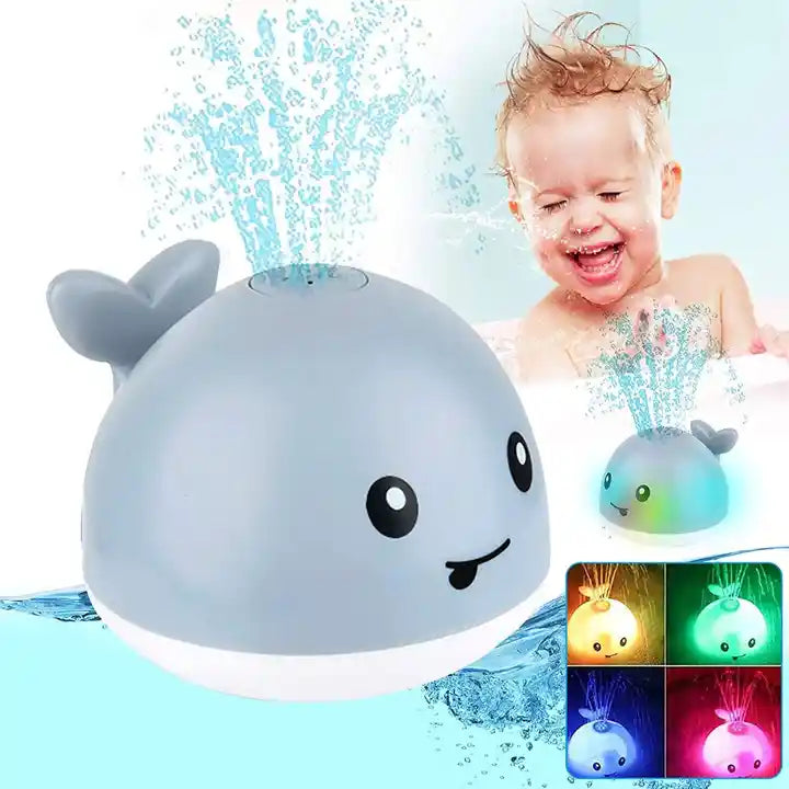 Bathtub Shower Toys for Kids,Whale Automatic Induction Spray Water Bath Toy with Light Baby Bath Toys